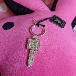 Playboy key shaped keychain